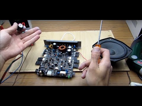Ремонтируем автомобильный усилитель JVC. (Видео в реальном времени)
