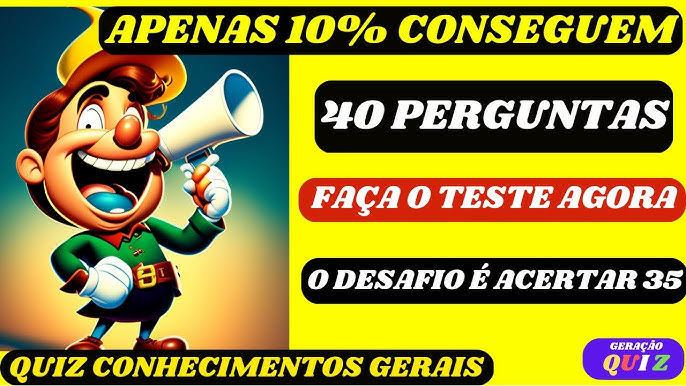 QUIZ COM 20 PERGUNTAS SOBRE CONHECIMENTOS GERAIS E ATUALIDADES em 2023  Conhecimentos  gerais, Perguntas conhecimentos gerais, Perguntas sobre conhecimentos gerais