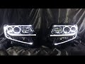 ダイハツ LA600S/610S タントカスタム ブラック&イカリング&ファイバー加工 ドレスアップ ヘッドライト Daihatsu Tanto Custom LED Customheadlights