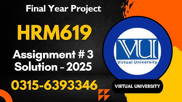 HRM619 Assignment 3 solution #hrm619 #proposal #project #2025
