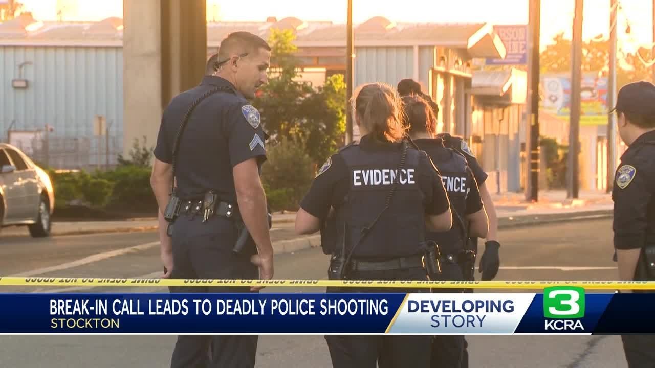 Stockton officer shoots, kills man who had replica firearm, police say ...