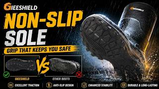 Lighter Rubber Boots = Less Grip? Side‑By‑Side Slip Test | Gieeshield vs Traditional Boot