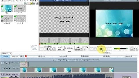 How To Make A Video Lyric or Text using Video Pad Video Editor