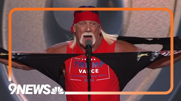 Hulk Hogan rips off shirt at Republican National Convention