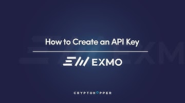 How to create an API key with EXMO