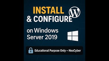 Install & Configure WordPress on Windows Server 2019 (Step-By-Step) | Complete Setup for Beginners 🔐