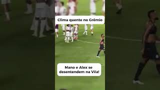 Mano Menezes e Alex se desentendem após empate do Grêmio com Santos na Vila