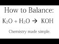 Balancing Chemical Equations Concepts
