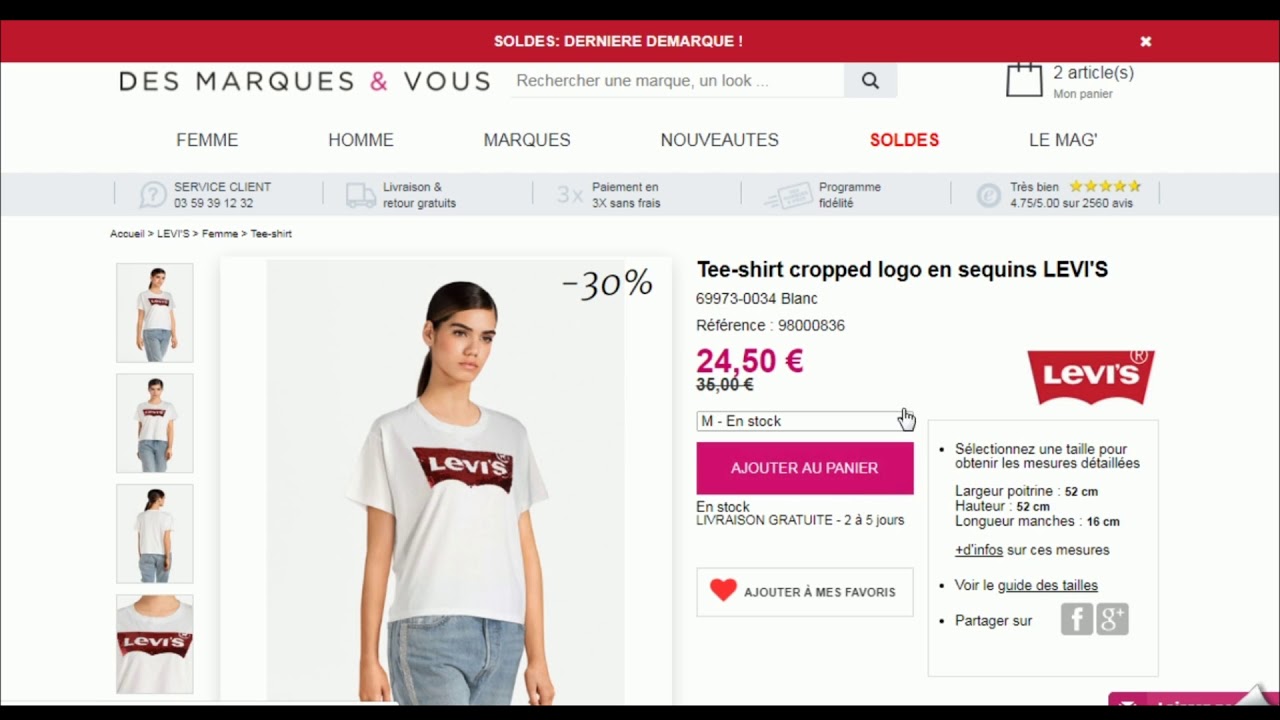 Comment utiliser un code promo Des Marques & Vous YouTube