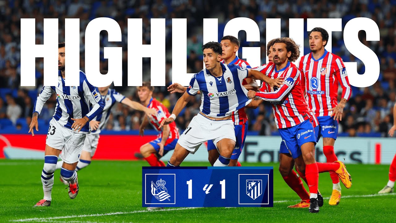 HIGHLIGHTS | LaLiga 24-25 | J9 | Real Sociedad 1 - 1 Atlético de Madrid ...