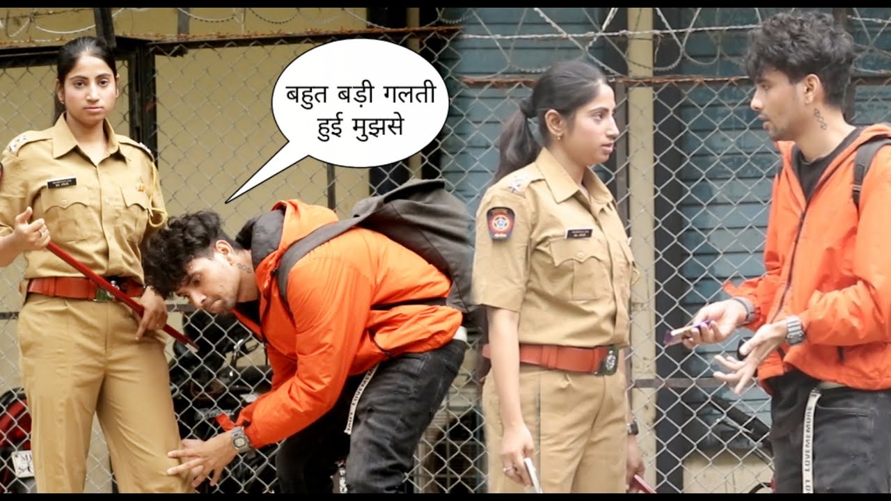 Proposing to lady police prank | vishal goswami baba | Mumbai | prank on police