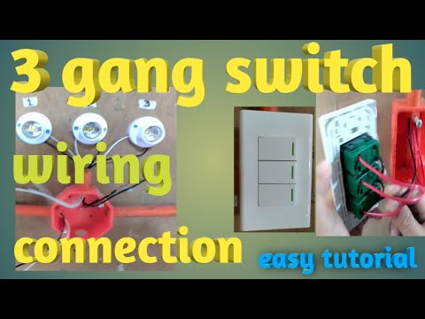 Video: Paano ka mag-wire ng 3 gang switch?