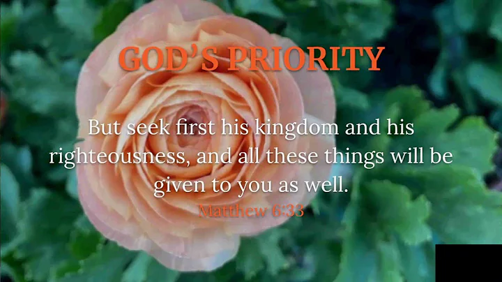 God's Priority - Kingdom Righteousness