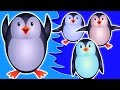 Пять маленьких пингвинов | Мультфильм для детей | Компиляция | Популярная детского стишка