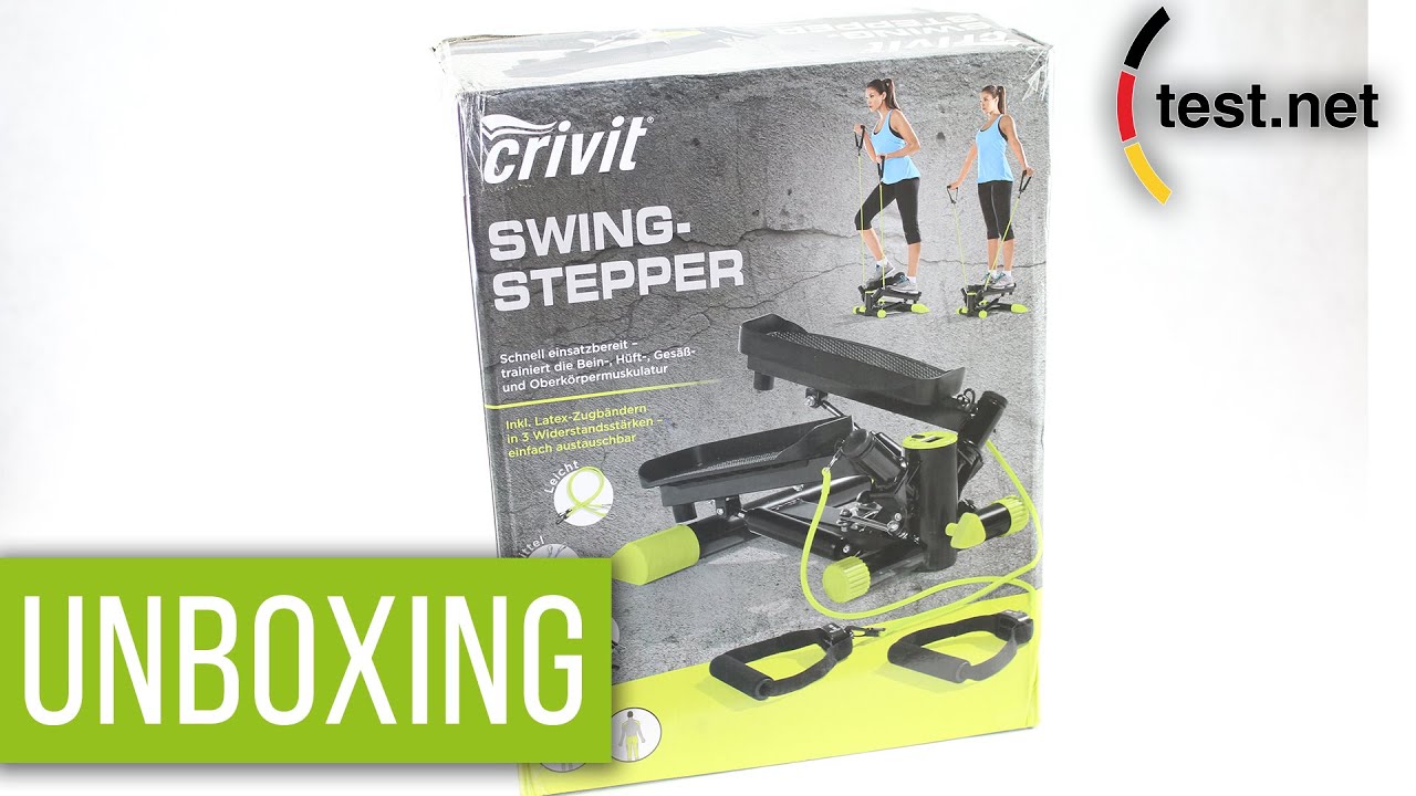 Crivit swing stepper unboxing test youtube