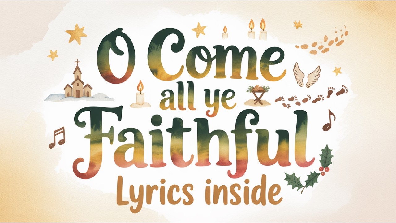O Come All Ye Faithful | Classic Christmas Hymn with Lyrics | Adeste Fideles