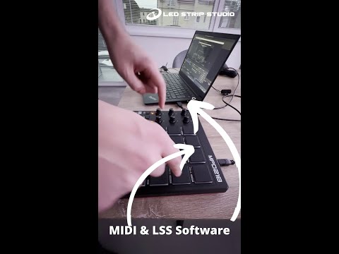 वीडियो: MIDI2LED - एक MIDI नियंत्रित एलईडी पट्टी प्रकाश प्रभाव: 6 कदम वीडियो: MIDI2LED - एक MIDI नियंत्रित एलईडी पट्टी प्रकाश प्रभाव: 6 कदम