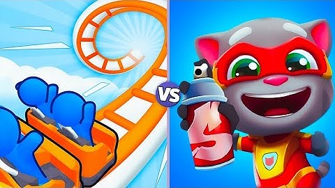 RUNNER COASTER LEVEL 152 TO 158 GAMEPLAY vs TALKING TOM GOLD RUN ALL LEVELS | ANDROID,IOS"GAMEPLAY