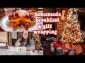 A Relax Day: Homemade Breakfast &amp; Gift Wrapping! | Vlogmas Day 20
