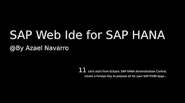 SAP HANA | Video 11 | The Foreign Key for our SAP FIORI App scenario