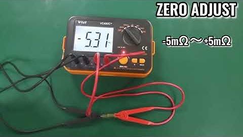 AideTek VC480C Precision Milliohm Meters 4 Wire Kelvin Clip 0 Adjust LCD Backlit LCD Data Hold