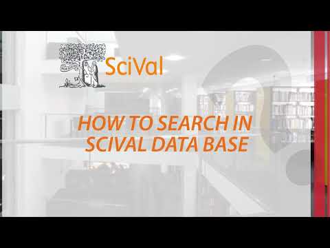 How to search in SciVal database?