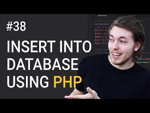 38: Insert data from a website into a database using MySQLi | PHP tutorial | Learn PHP programming