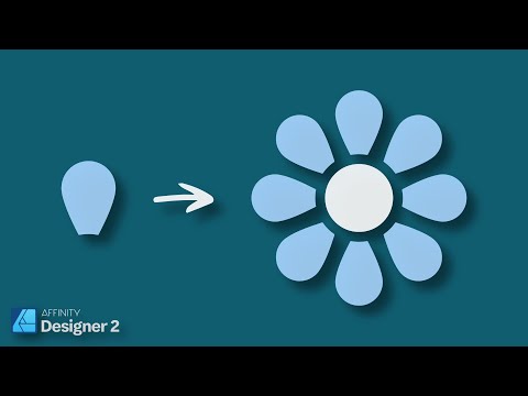 How to duplicate objects around a circle [Affinity Designer]