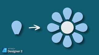 How to duplicate objects around a circle [Affinity Designer]