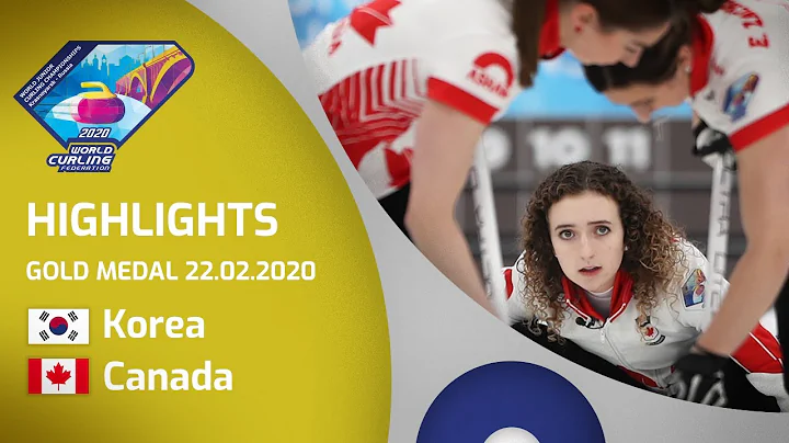 HIGHLIGHTS: Korea v Canada - Women's gold medal game - World Junior Curling Championships 2020