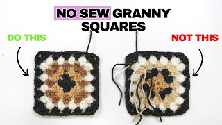 No Sew Granny Square | Multicolour Granny Squares WITHOUT all the ends! by Bella Coco 107,497 views 7 months ago 18 minutes