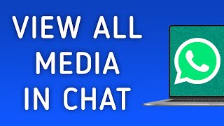 How To View All Media In A Chat On WhatsApp App On PC (New Update) screenshot 4