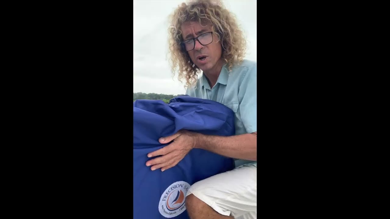 Unboxing a Staysail from Precision Sails