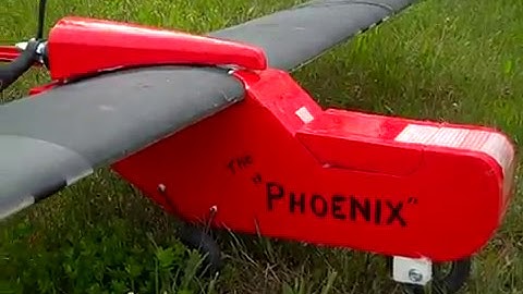 Maiden Flight of the "PHOENIX" Scratch built twin boom pusher