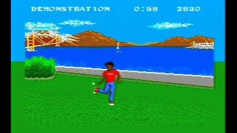 Sega Master System California Games Title / Intro Screen And Attract Mode Demo Epyx 1989