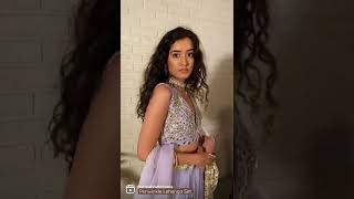 Sangeet Edit : Periwinkle Lehenga Set with Mirror and Sequin work detailing