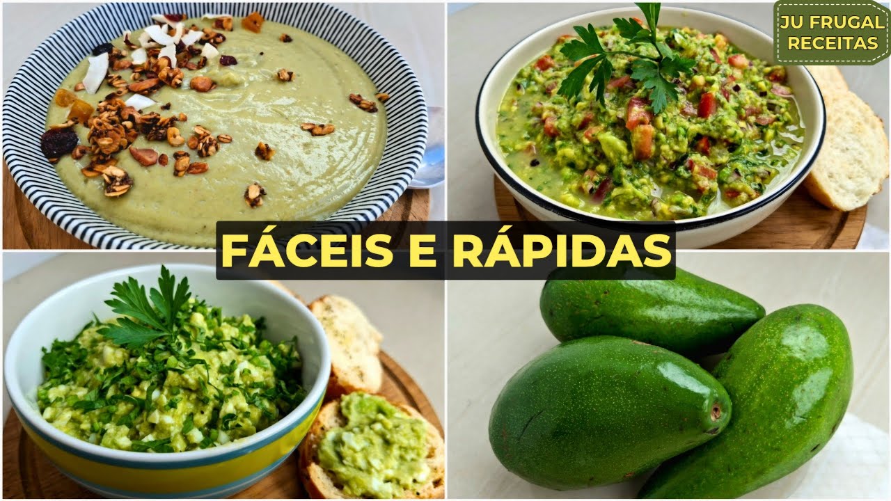 Sabor e Saúde no Prato: 3 Receitas com ABACATE Super Fáceis e Nutritivas