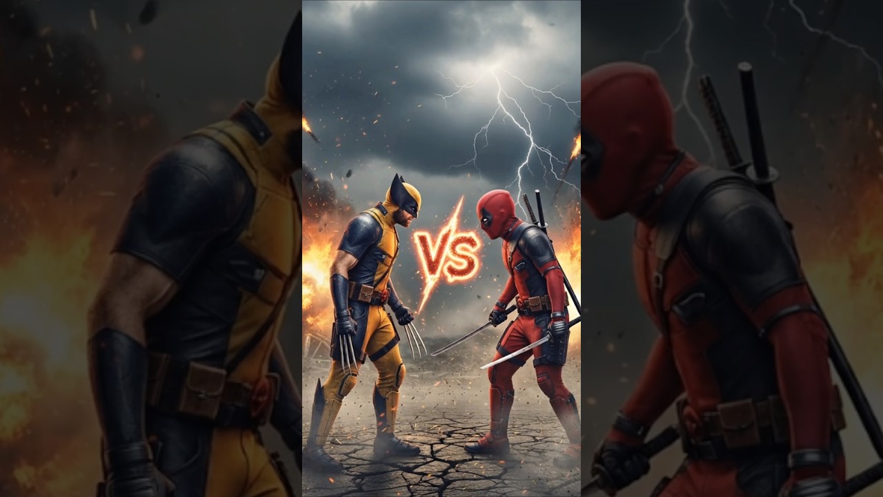 Deatpool vs Wolverine #shorts #deadpool #wolverine