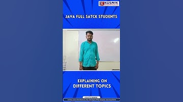 Best Java Full Stack Training Institute In KPHB Hyderabad | KOSMIKTECHNOLOGIES PVT LTD