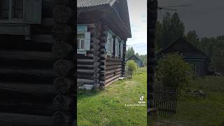 Избушка Бабы Яги со ставнями #деревня #старина