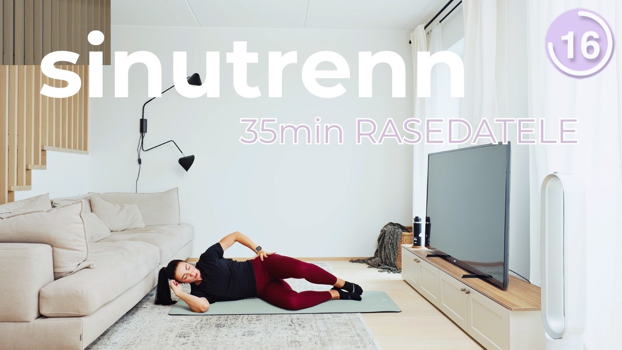 35MIN Kodune kogu keha jõutreening (hantlitega) RASEDATELE I trimestris | SINUTRENN