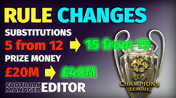 How To Change the RULES For CONTINENTAL CUPS In FM24 Pre-Game Editor
