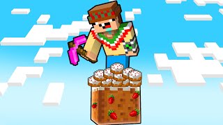 ¡Minecraft PERO es 1 BLOQUE de COMIDA! 🎂🍓🤤 SILVIOGAMER MINECRAFT PERO