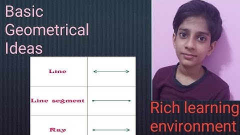 Basic Geometrical Ideas Introduction || About Point, Lines and etc || Class 6 || ICSE ||