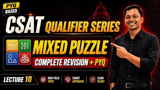 CSAT 2026 🔥 | Mixed Puzzle Practice | Logical Reasoning Sets | UPSC Prelims l Preadda