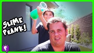 slime prank on hobbydad plus hobbykids get slimed in revenge