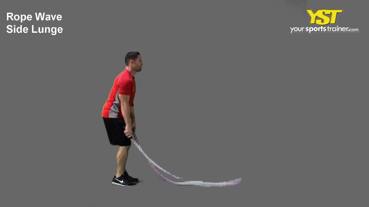 Rope Wave Side Lunge - YouTube
