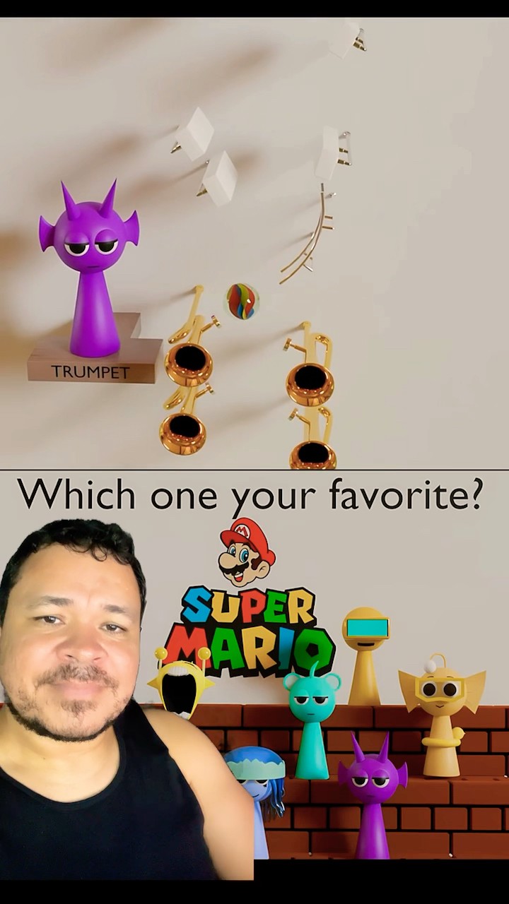 SPRUNKI TOCANDO A TRILA DO SUPER MARIO #mayumigames #sprunki #supermario #youtubeshorts #shortsvideo