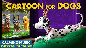 Dog Cartoon: Relaxing Dog TV to Keep Your Dog Entertained While You’re Away – Music Cartoon for Dogs