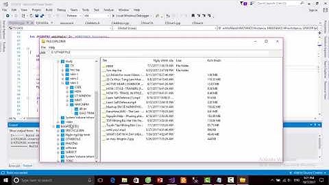 demo xây dựng ứng dụng file explorer sử dụng Listview và Treeview